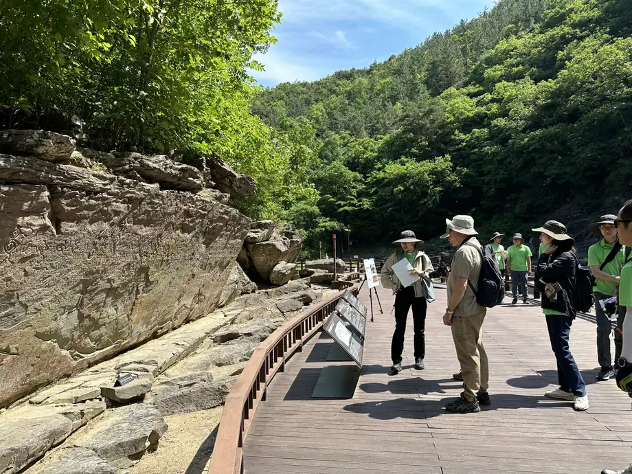 Inspection to add prehistoric carvings of Bangucheon to U…