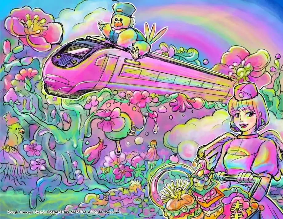 FUTURE TRAIN Kyoto: Bersantap, Menikmati Seni, dan Budaya Kawaii di Jalur Kereta yang Didaur Ulang