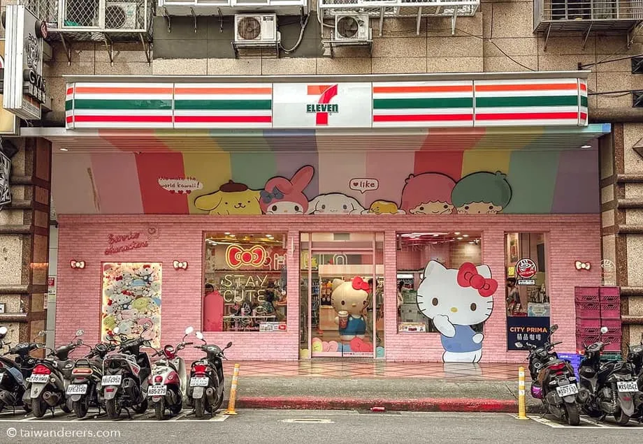 Hello Kitty Sanrio 7-Eleven Store In Taipei, Taiwan Guide + Photos ...
