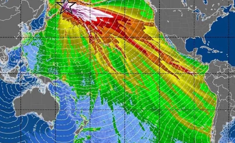 Satelit Mengungkap Citra Tsunami Dahsyat Pasifik yang Belum Pernah Terlihat