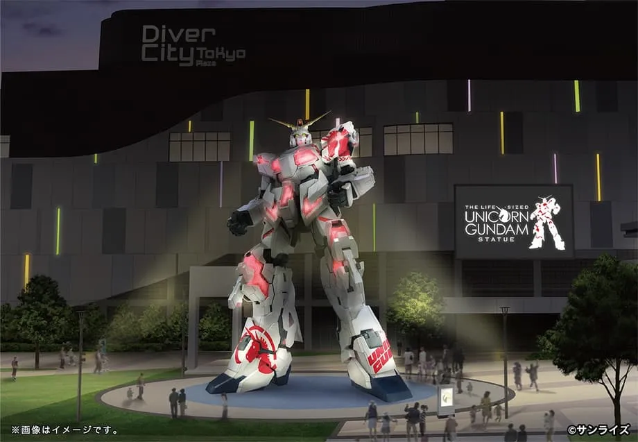 Patung Unicorn Gundam Seukuran Aslinya di Tokyo Memasuki Bulan-Bulan Terakhir dengan Sentuhan Desainer Sebelum Dibongkar pada Agustus