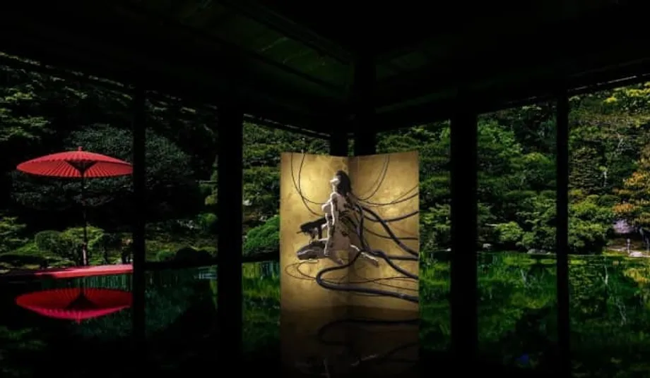 Ghost in the Shell Diwujudkan dalam Seni Tradisional Jepang lewat Layar Lipat Berlapis Emas Edisi Terbatas